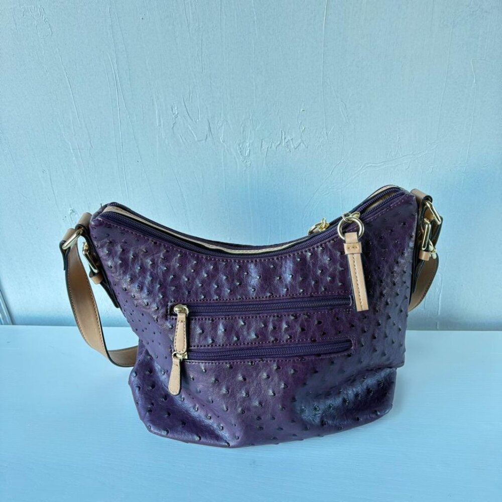 Giani Bernini Ostrich Embossed Shoulder